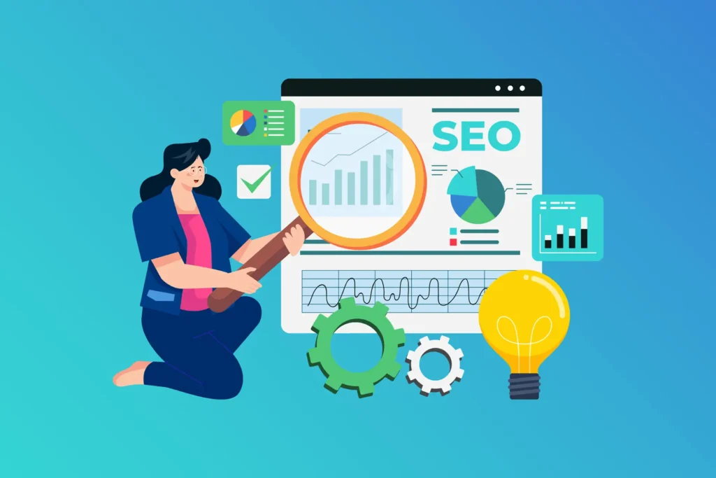 Illustration of SEO analytics